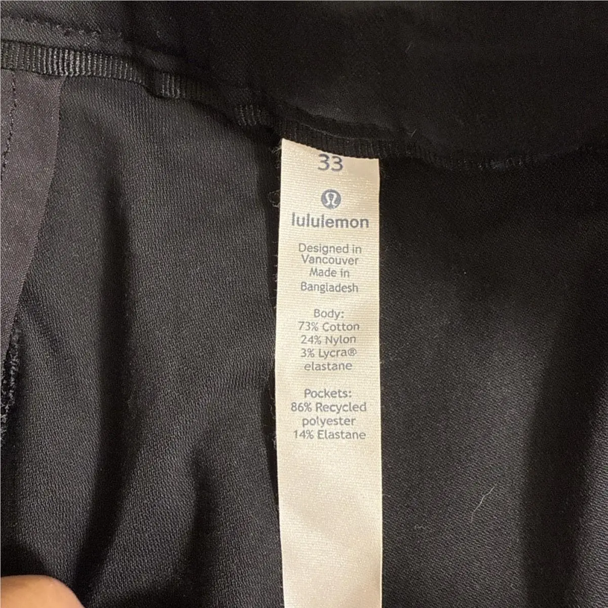 Lululemon clothing - Lululemon Commission - Commission - LM5440S - Black 4
