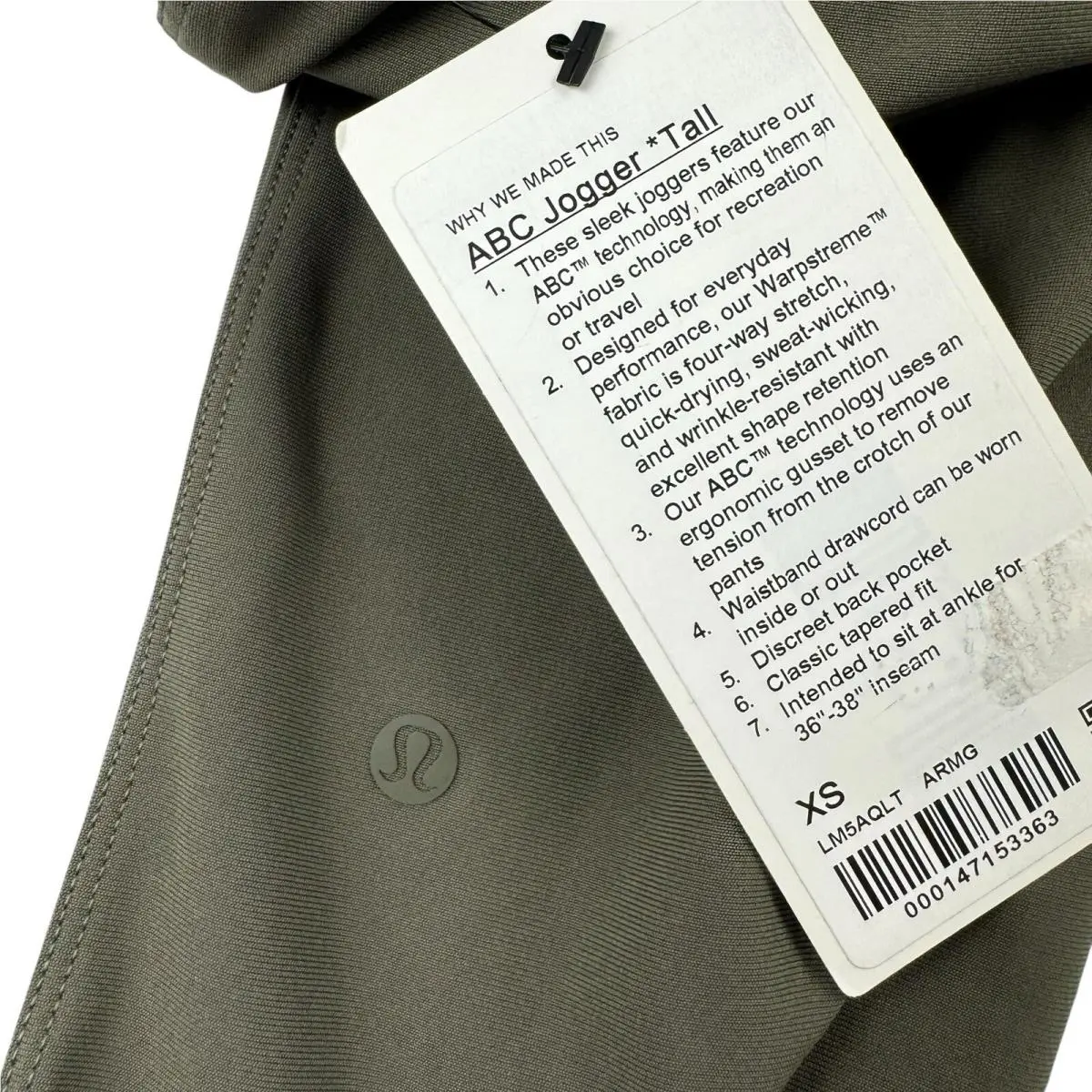 Lululemon clothing - Lululemon ABC - ABC - Green 1