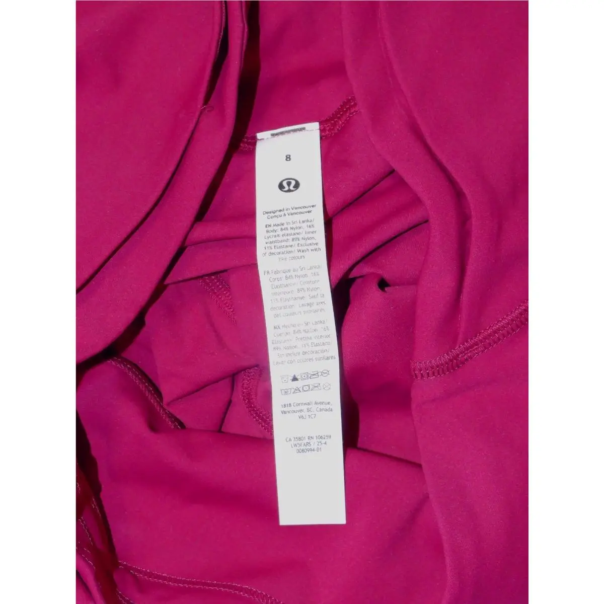 Lululemon clothing - Berry Rumble 5