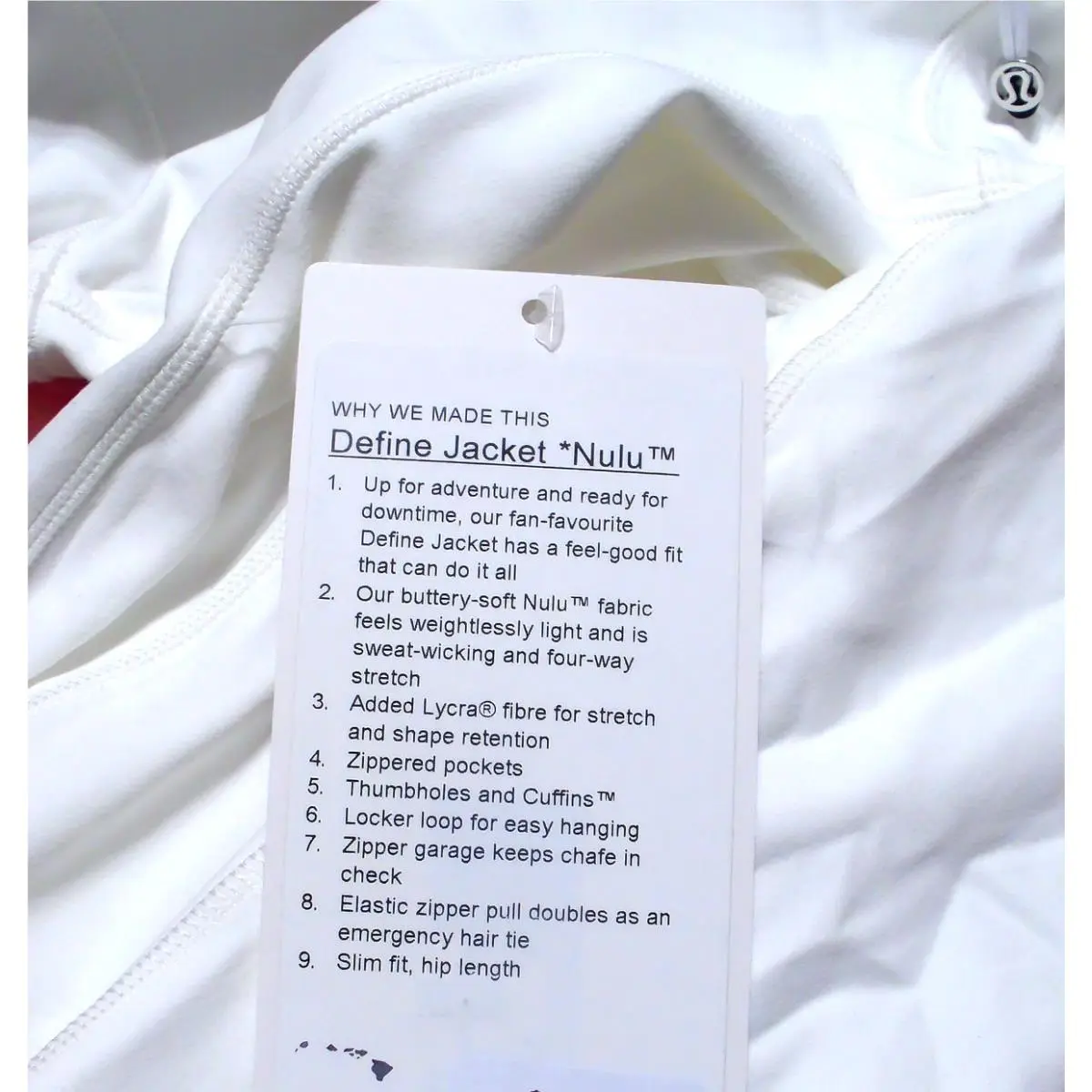 Lululemon clothing - Lululemon Define - Define - White 2