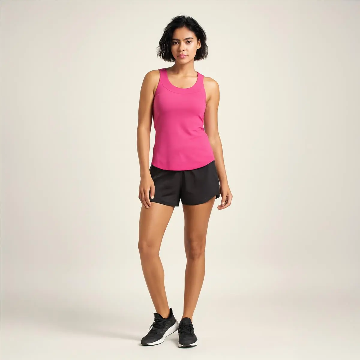 Lululemon 34C=8 Let Me Hold Those 4 U Razz Pink Sports Bra Sized Tank Top