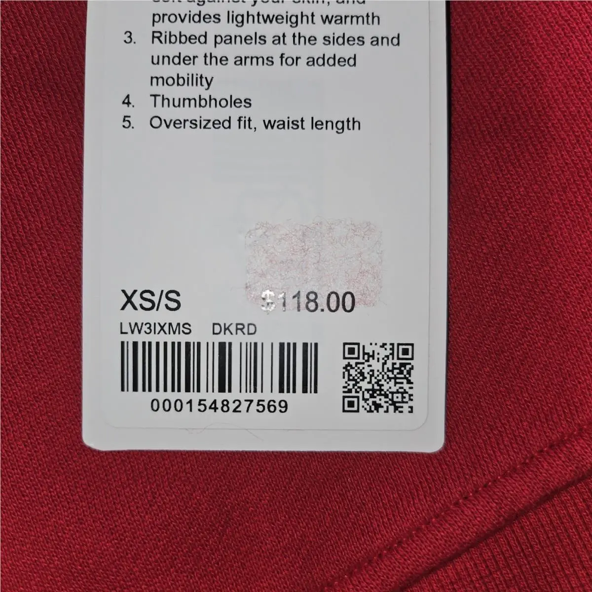 Lululemon clothing - Red 2