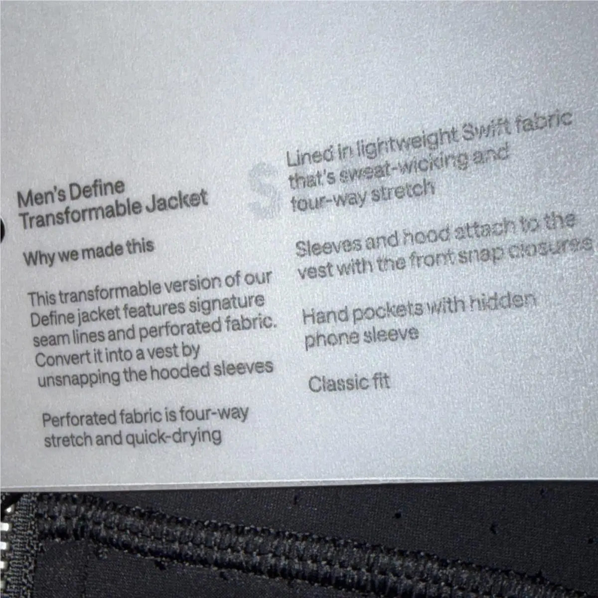 Lululemon clothing - lululemon Define Transformable - Define Transformable - Black 9