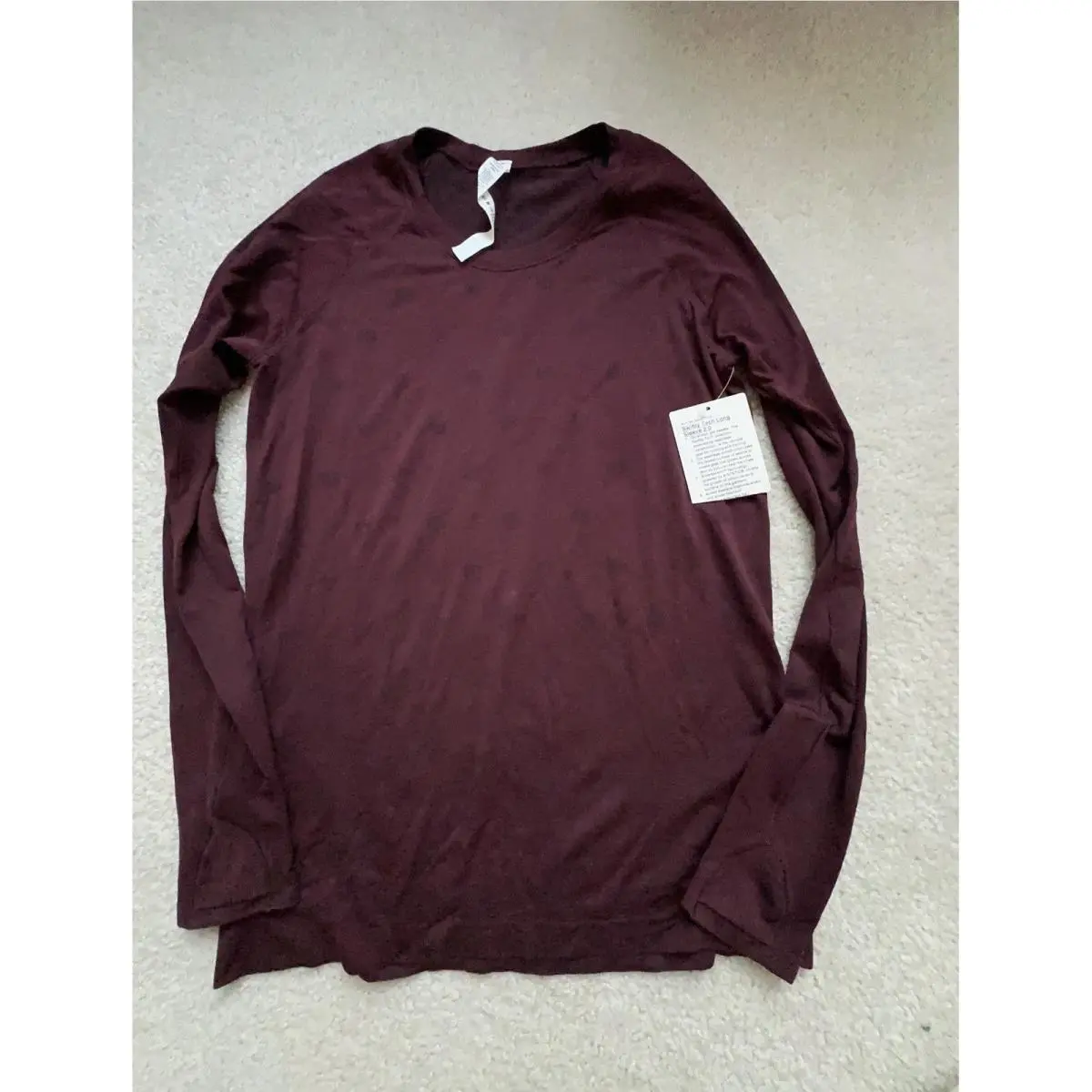 Lululemon Swiftly Tech Long Sleeve 2.0 Shirt Logo Printed 10
