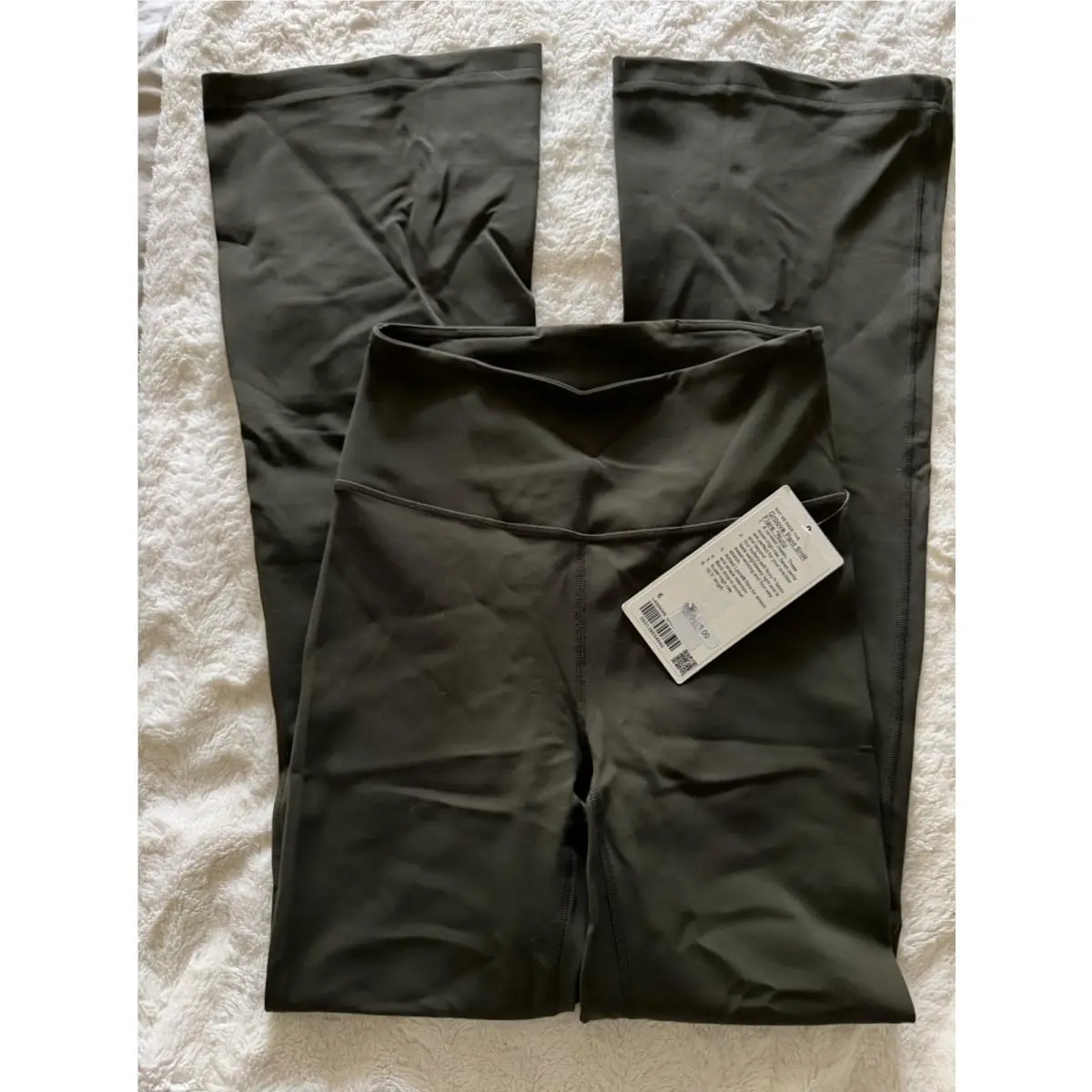 Lululemon Groove High-rise Flare Pant 32.5” Nulu Dark Olive Size 6