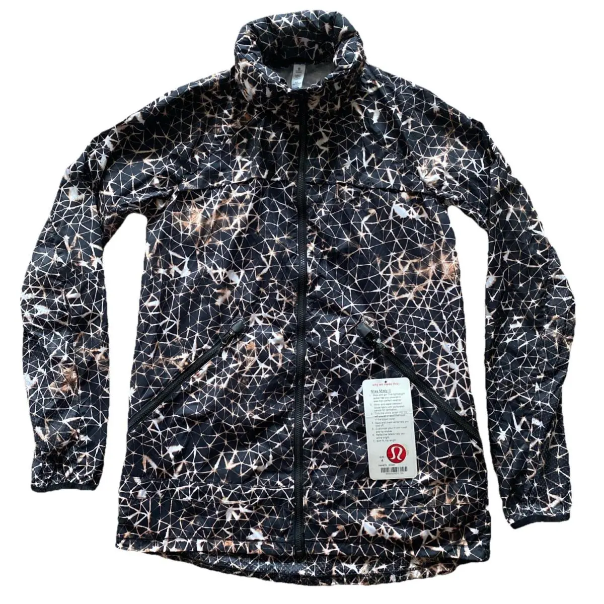 Lululemon Miss Misty II Jacket Size 4 Scmx Star Crushed Multi WindH2O Resist