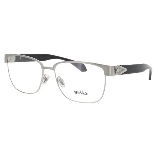 VE1306 1266 57 Eyeglasses Frame Size 57mm 16mm 140mm Silver Men 8056262 by Versace
