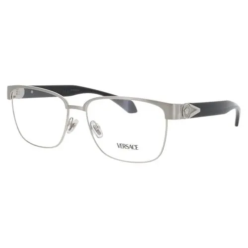 VE1306 1266 57 Eyeglasses Frame Size 57mm 16mm 140mm Silver Men 8056262 by Versace