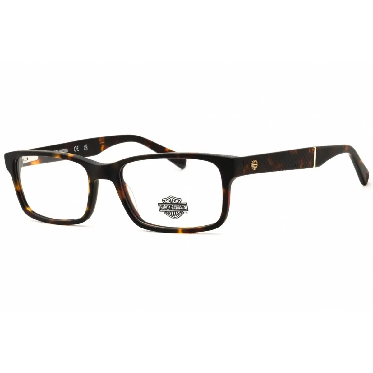 Men`s Eyeglasses Dark Havana Acetate Full Rim Frame HD0774 052 by Harley Davidson