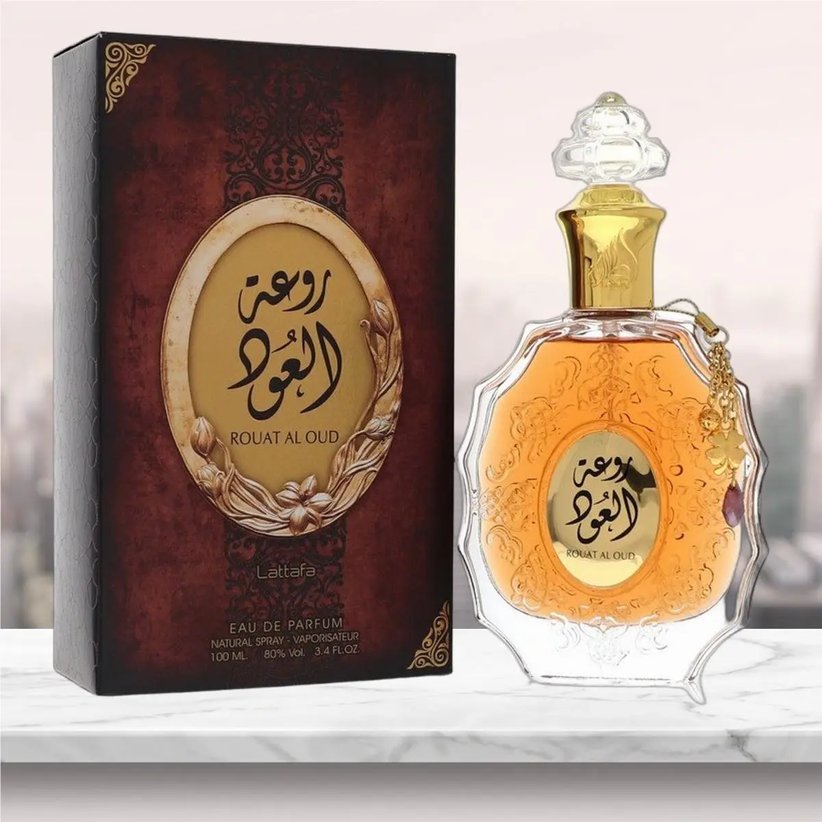 Lattafa Rouat Al Oud Eau De Parfum Spray Unisex By Lattafa - 3.4 oz