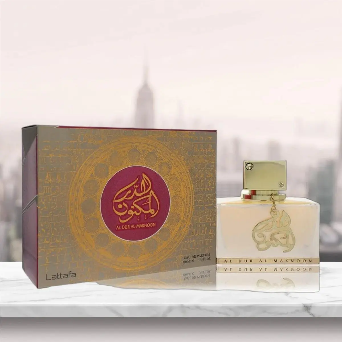 Lattafa Al Dur Al Maknoon Gold Eau De Parfum Spray Unisex By Lattafa - 3.4 oz