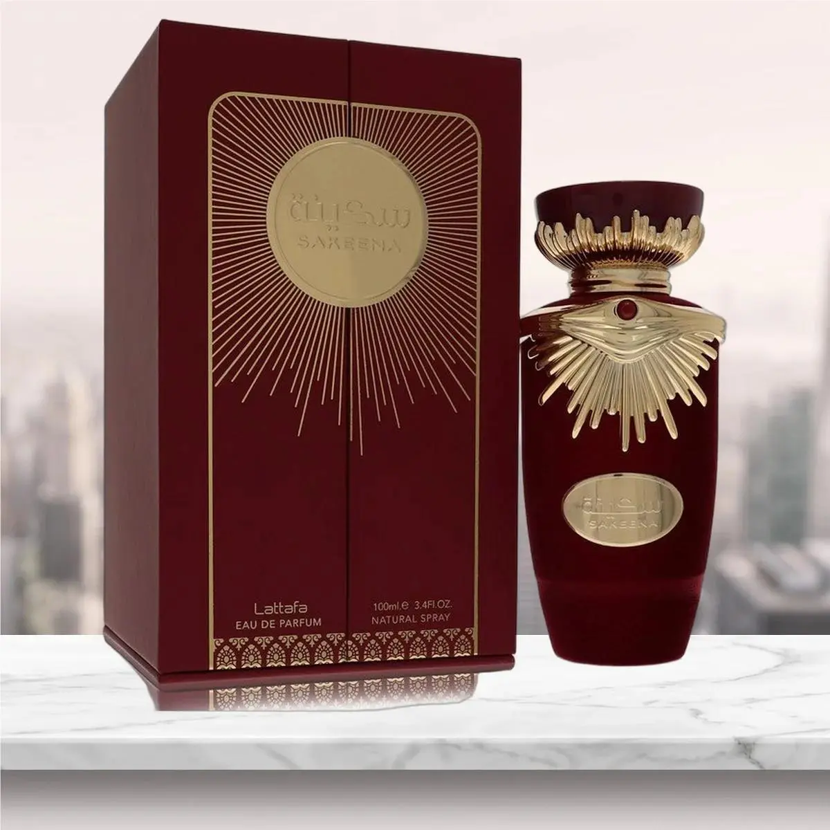 Lattafa Sakeena Eau De Parfum Spray Unisex By Lattafa - 3.4 oz