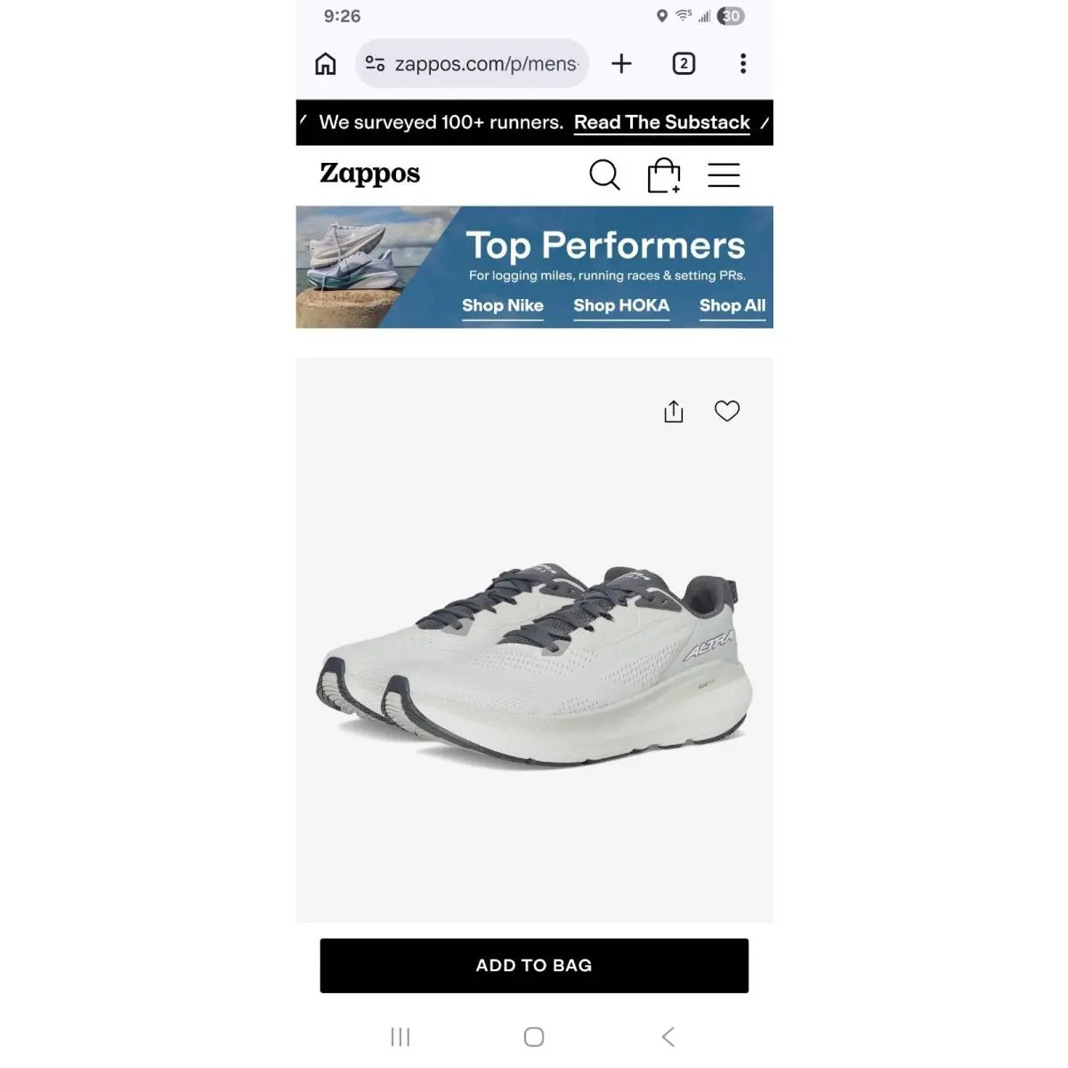 Altra shoes - FWD VIA 2 - FWD VIA - AL0A85SR224 - Gray 15