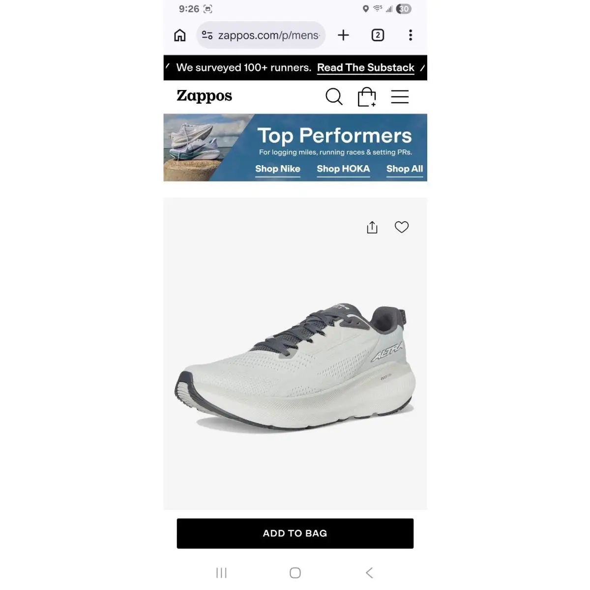 Altra shoes - FWD VIA 2 - FWD VIA - AL0A85SR224 - Gray 16