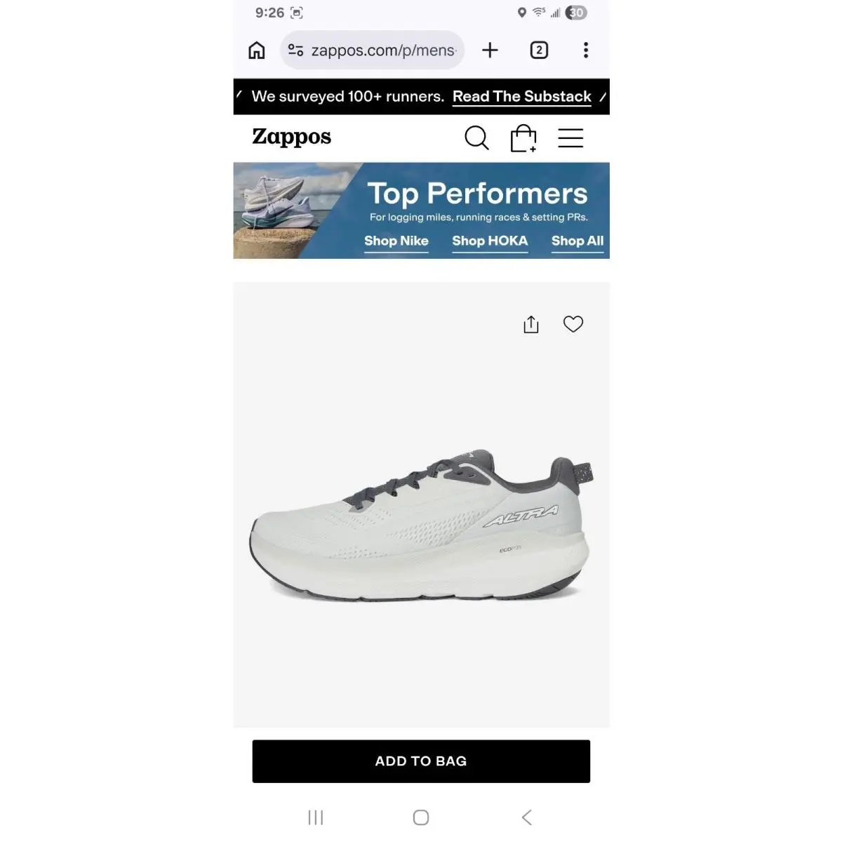 Altra shoes - FWD VIA 2 - FWD VIA - AL0A85SR224 - Gray 19