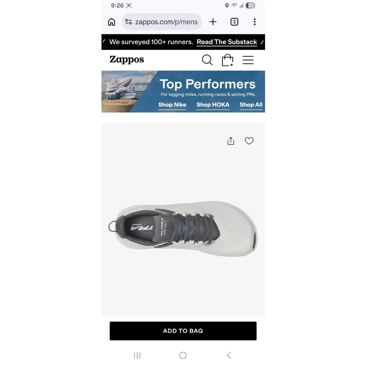 Altra shoes - FWD VIA 2 - FWD VIA - AL0A85SR224 - Gray 21