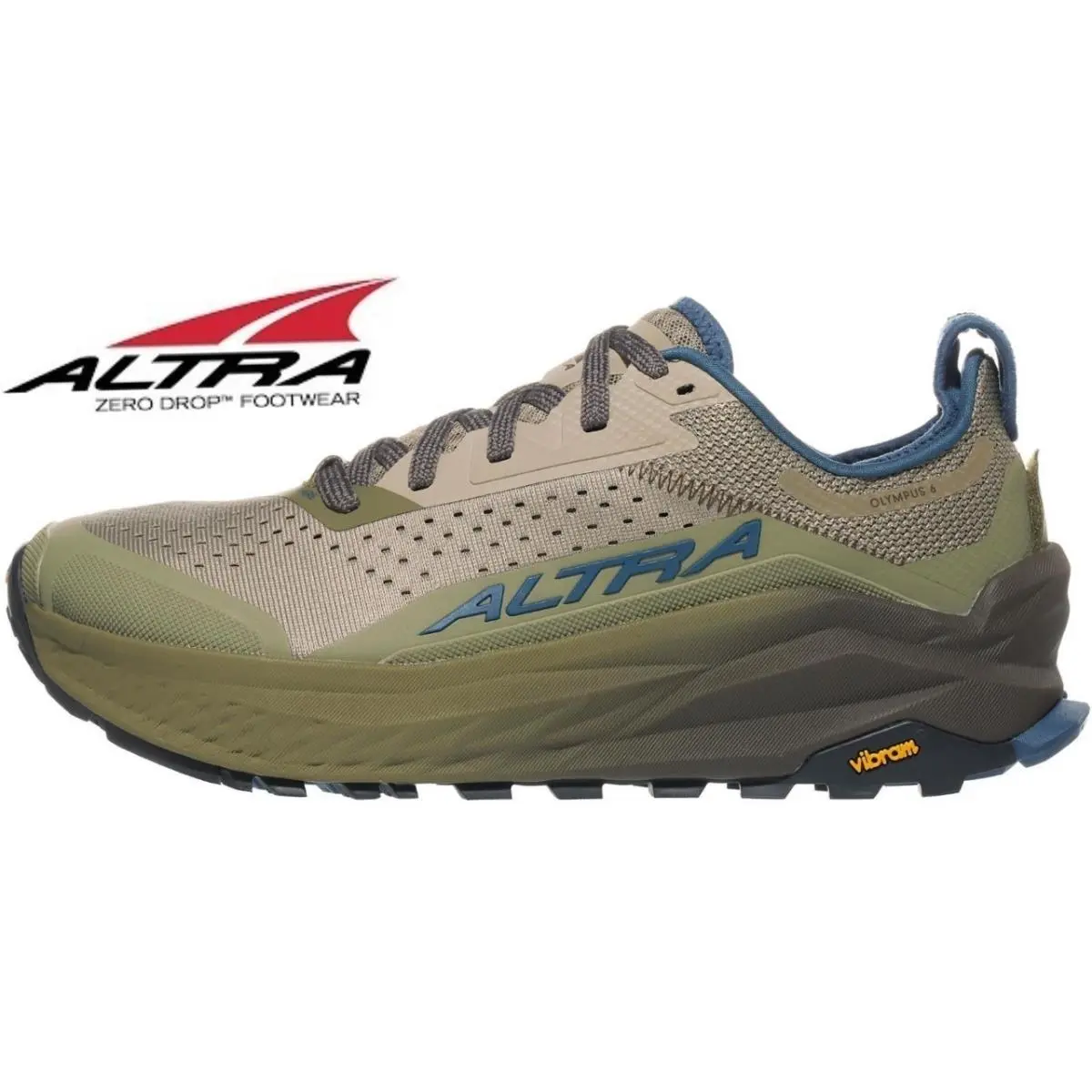 Altra Olympus 6 Trail Run Shoe Achilles Pillow Zero Drop Megagrip Sole Mens 11.5