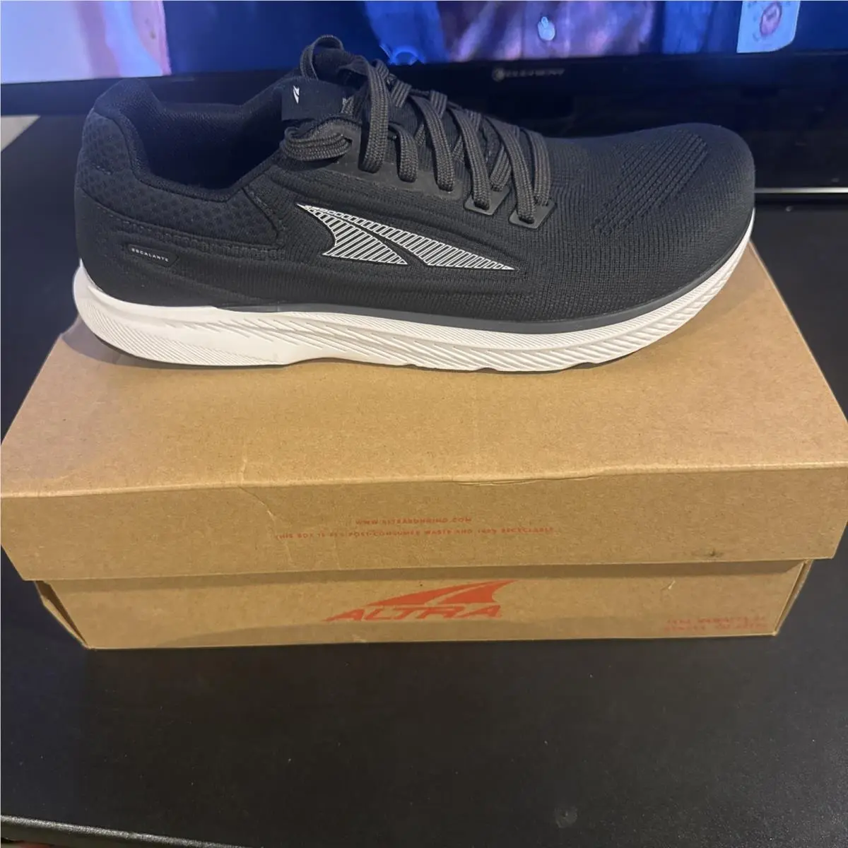 Altra Escalante 3 Men’s Black/white Lace-up Low Athletic Sneakers Rubber 10.5