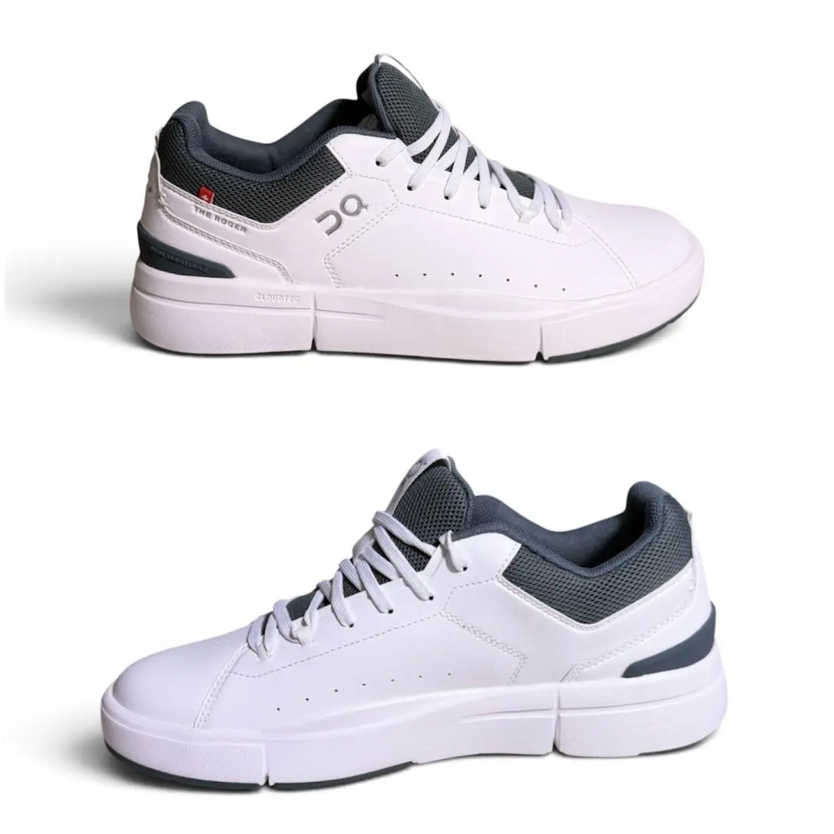 On Running The Roger Youth White Olive Sneakers Shoes 3YG10031528 Size 6.5Y