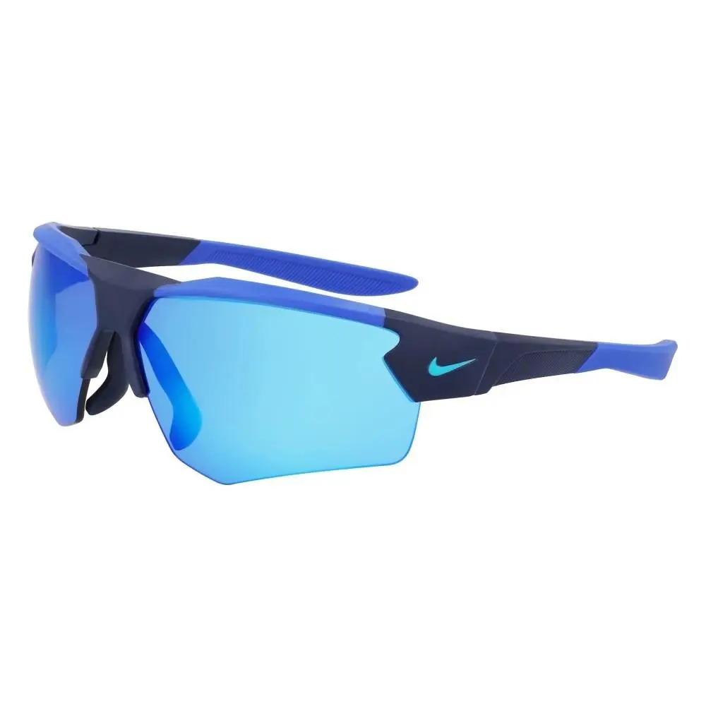 Nike CLOAK-DUO-EV24036-0410-7109 Sunglasses 71mm - Frame: Grey, Lens: BLUE MIRROR