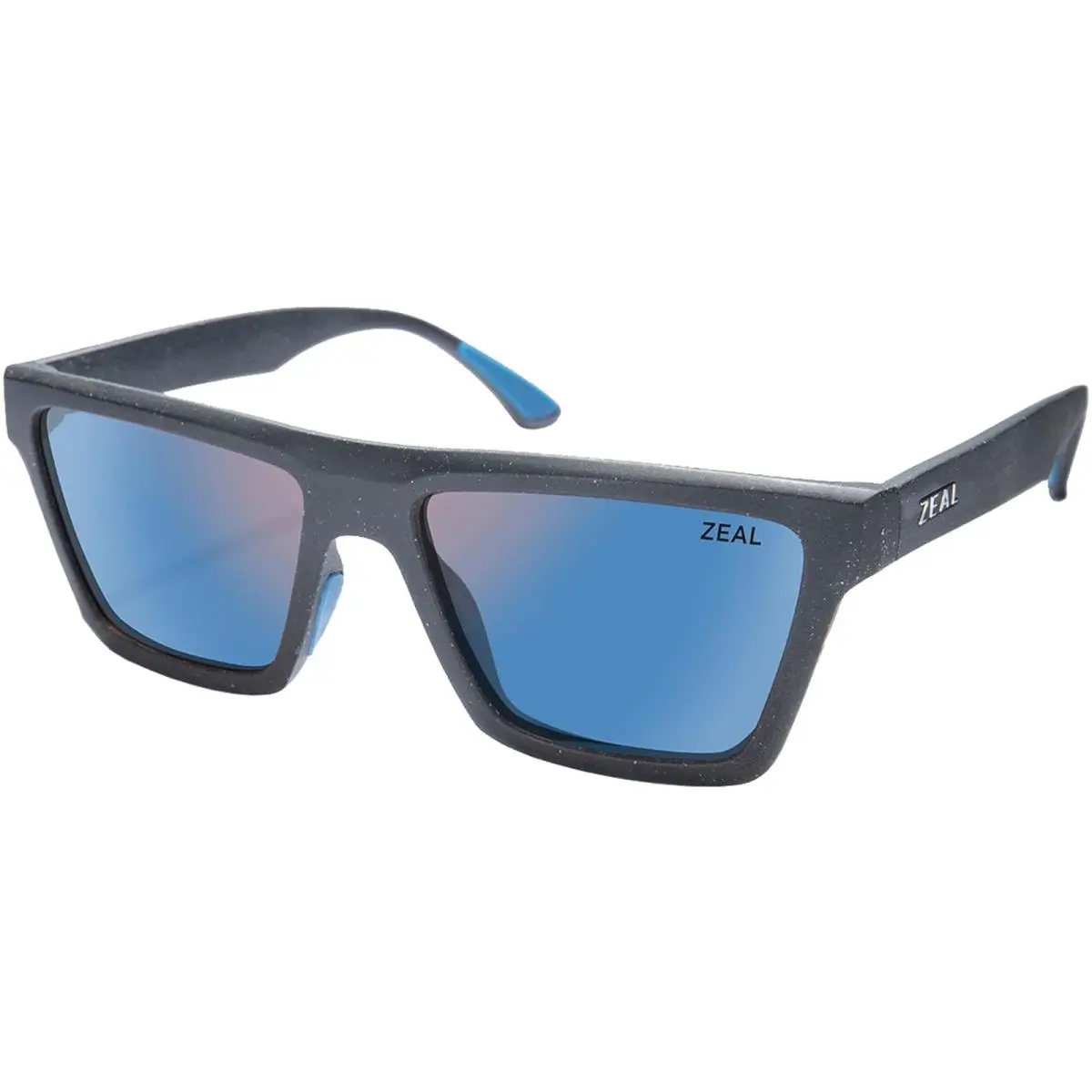 Zeal Hondo Polarized Black Grain Geometric Square Sunglasses - 12678 - Italy by Zeal Optics