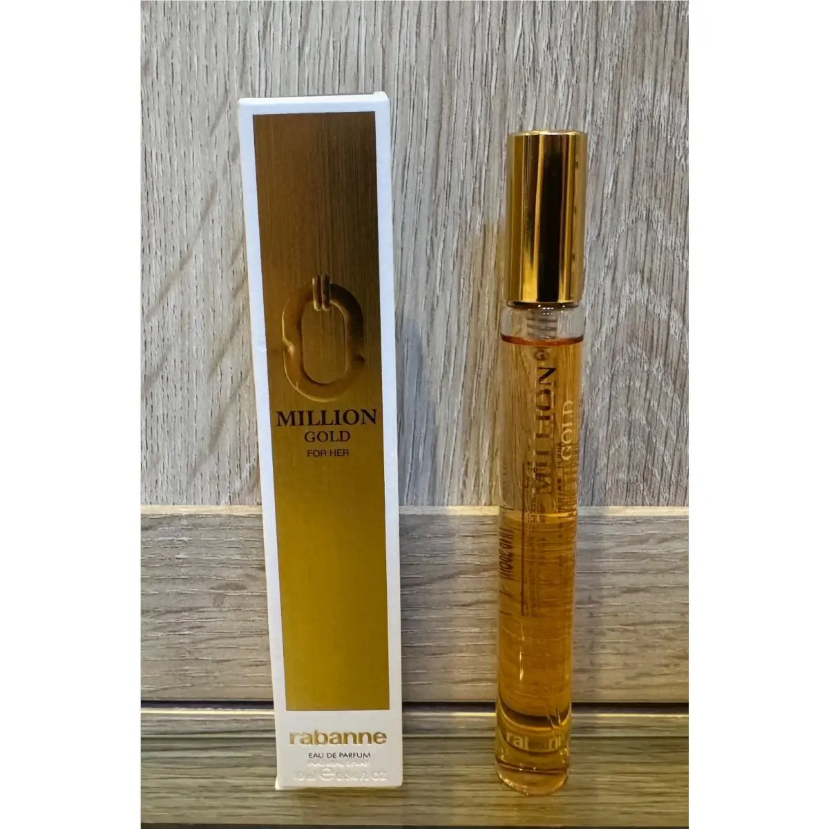 Rabanne Million Gold For Her Eau De Parfum Travel Mini 0.34 oz Made in France