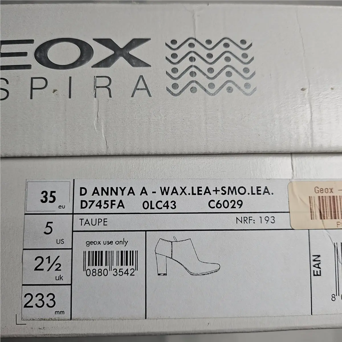 Geox shoes - GEOX D ANNYA A - Nappa+Smooth Lea - Brown 13