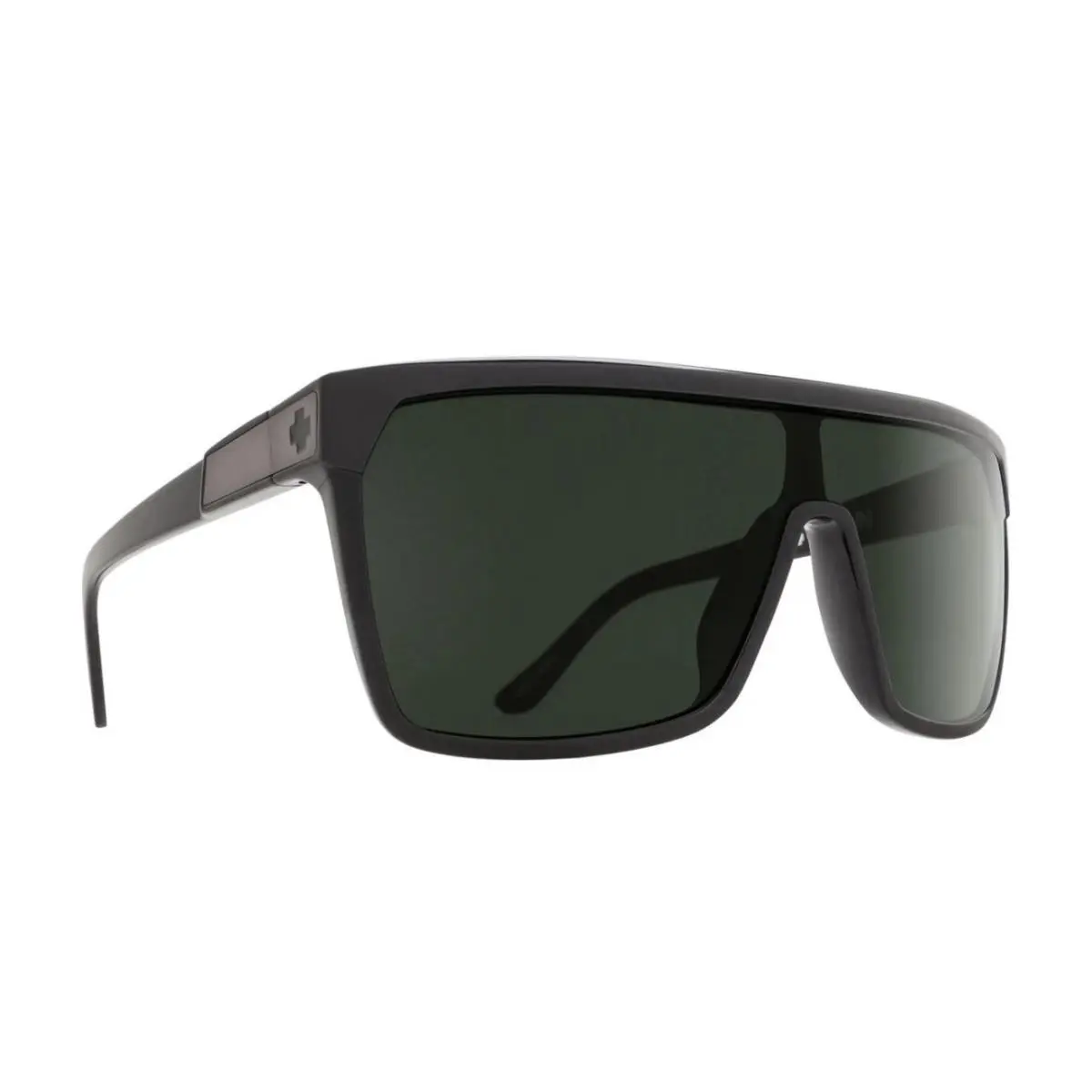 Spy Optic Flynn Sunglasses - Black Matte Black / Happy Gray Green - Frame: Black with Matte Black, Lens: Happy Gray Green