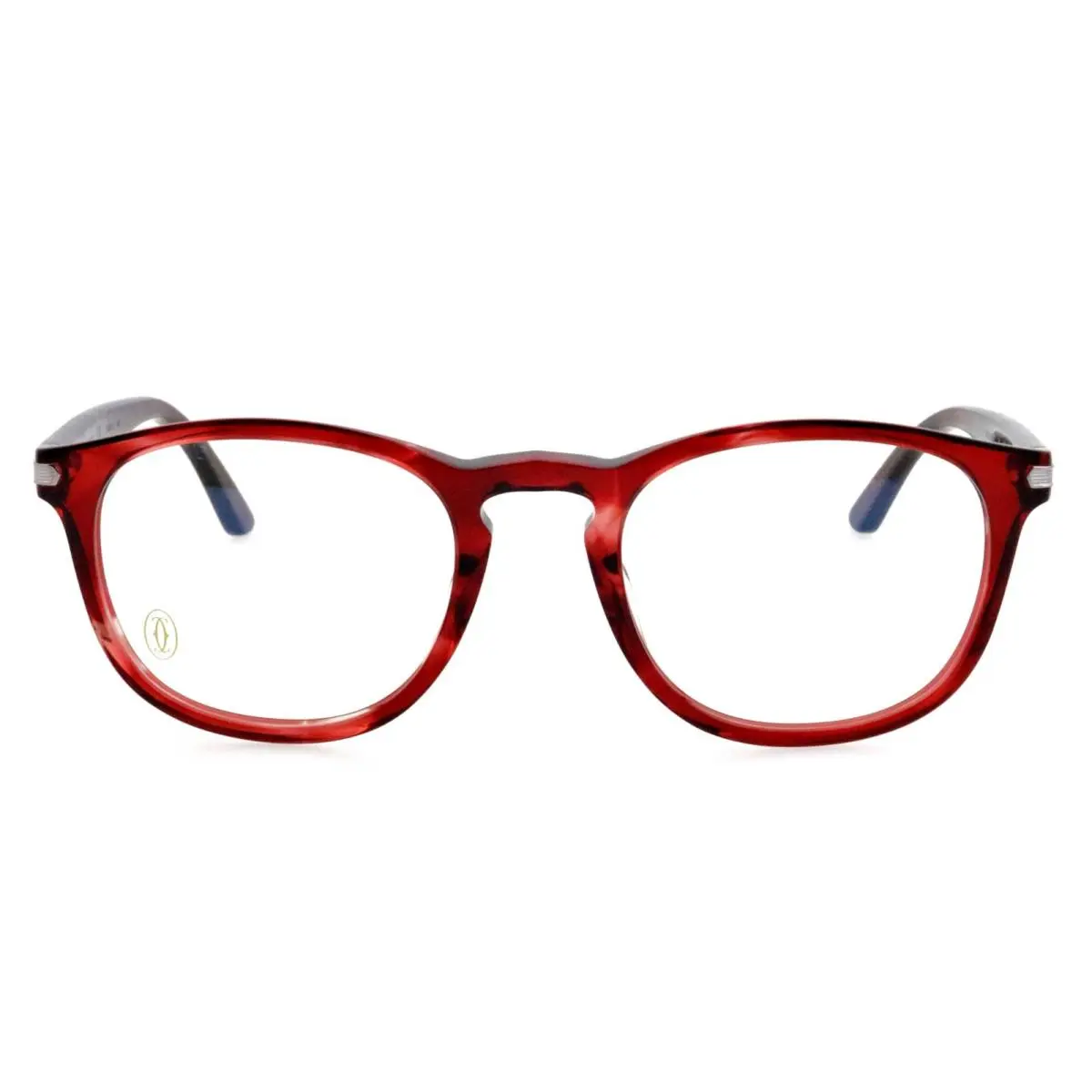 Cartier CT0017O 006 53mm Red Translucent Eyeglasses Frames Italy Unisex