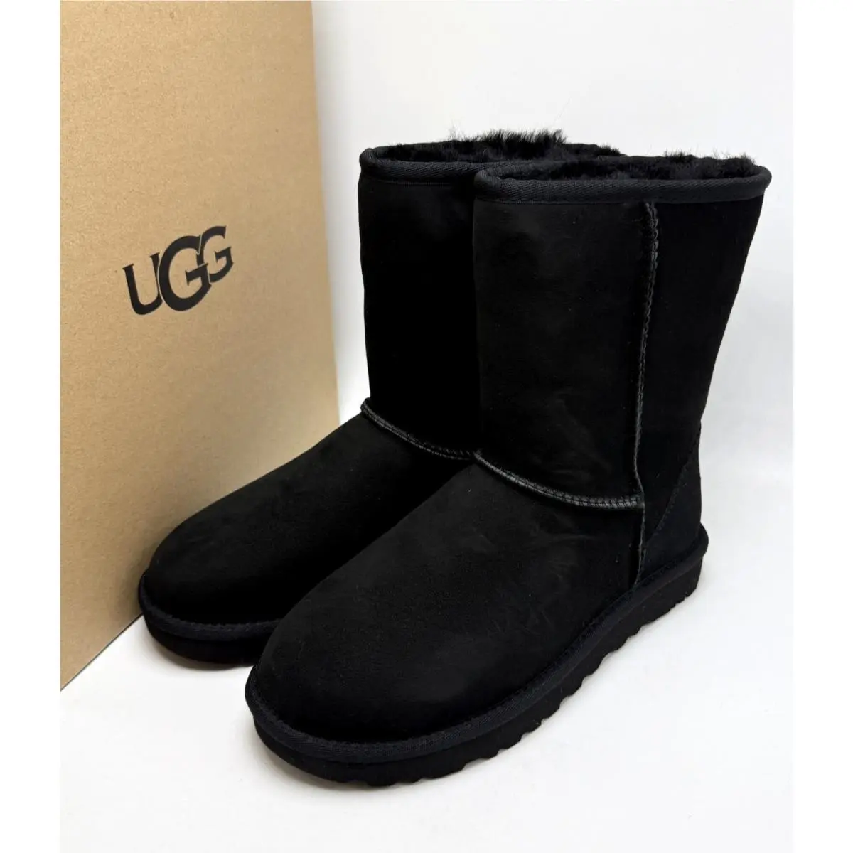 Ugg Classic Short II Boot Boot Black Women`s 1016223-BLK sz 6