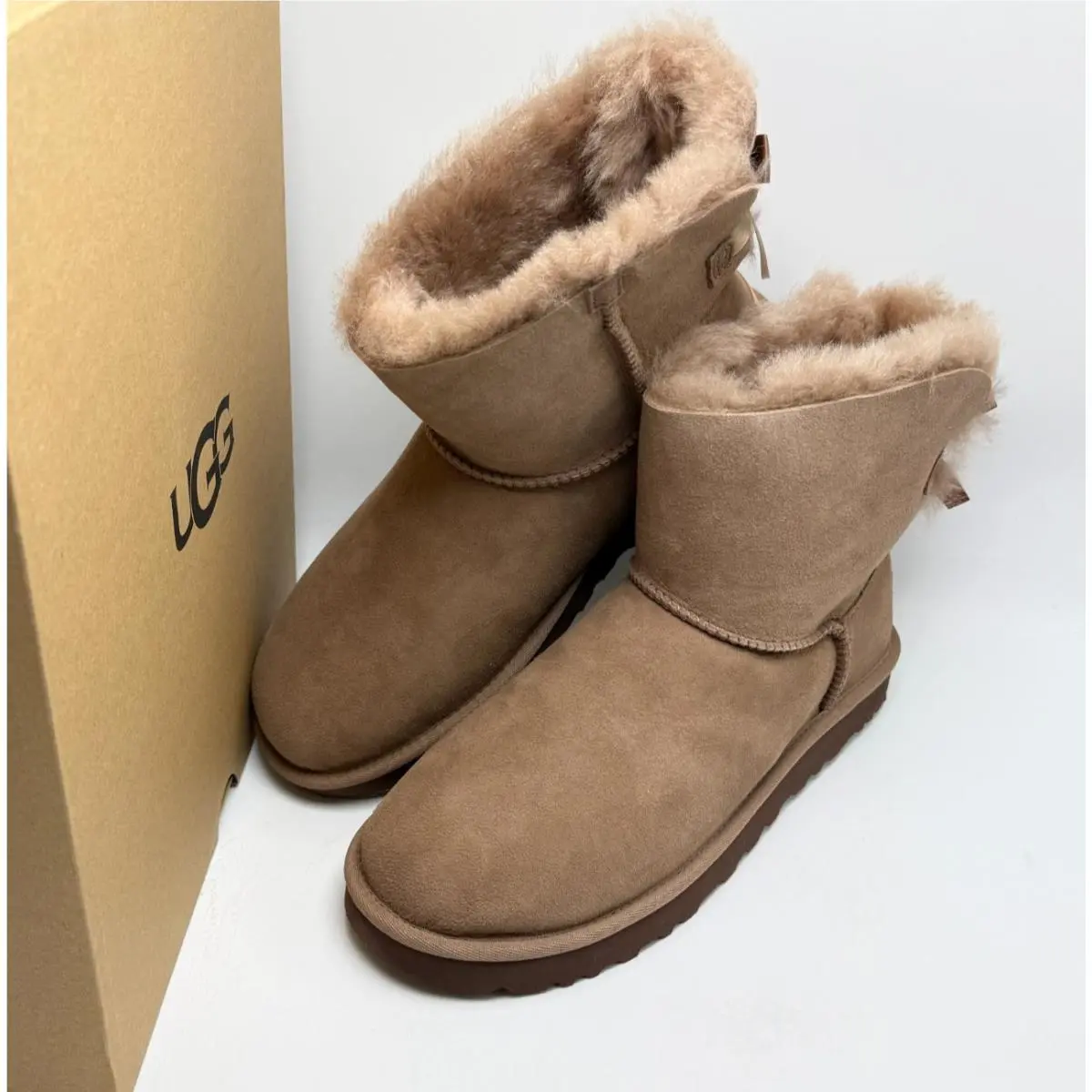 UGG shoes - UGG Mini Bailey Bow II - 1016501RYK - Rocky Oak 11