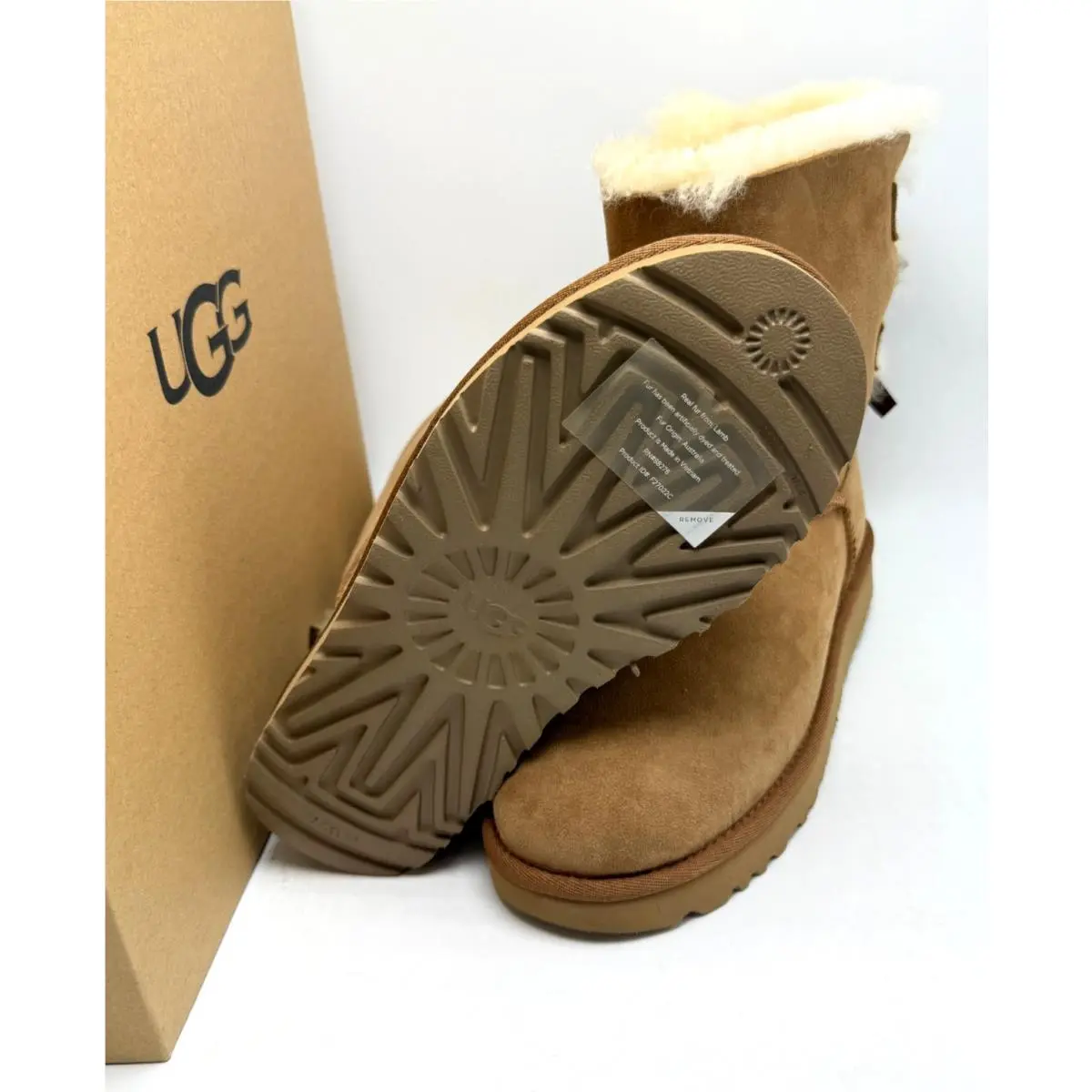 UGG shoes - UGG Bailey Bow II Boot - 1016225CHE - Chestnut 12