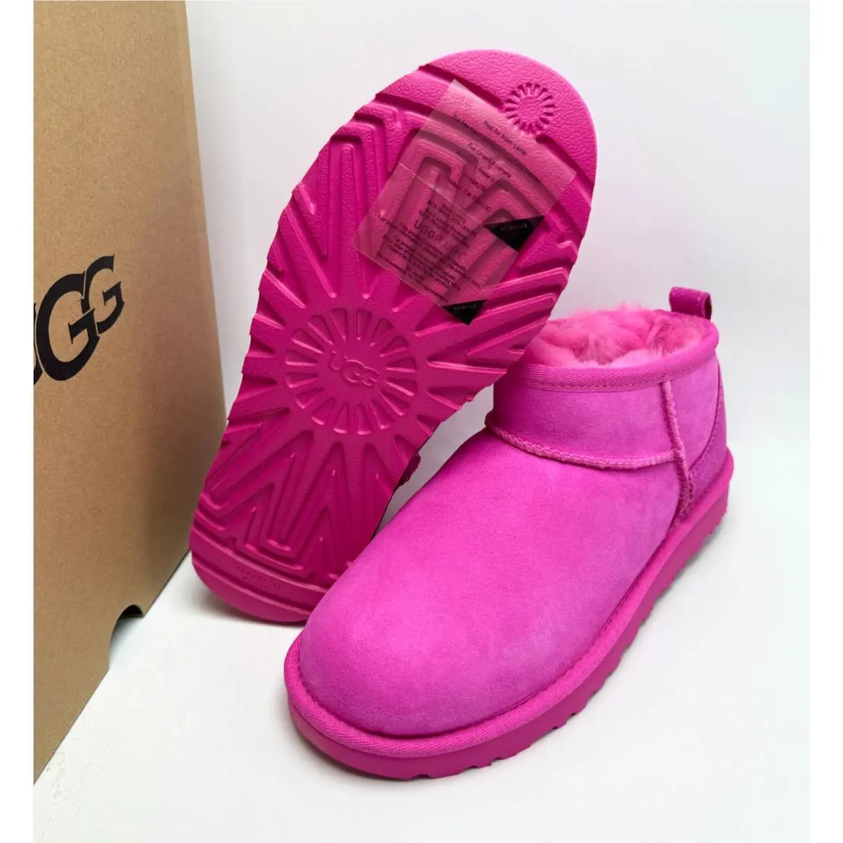 UGG shoes - UGG Classic Ultra Mini Boot - 1116109CRNT - Carnation 12