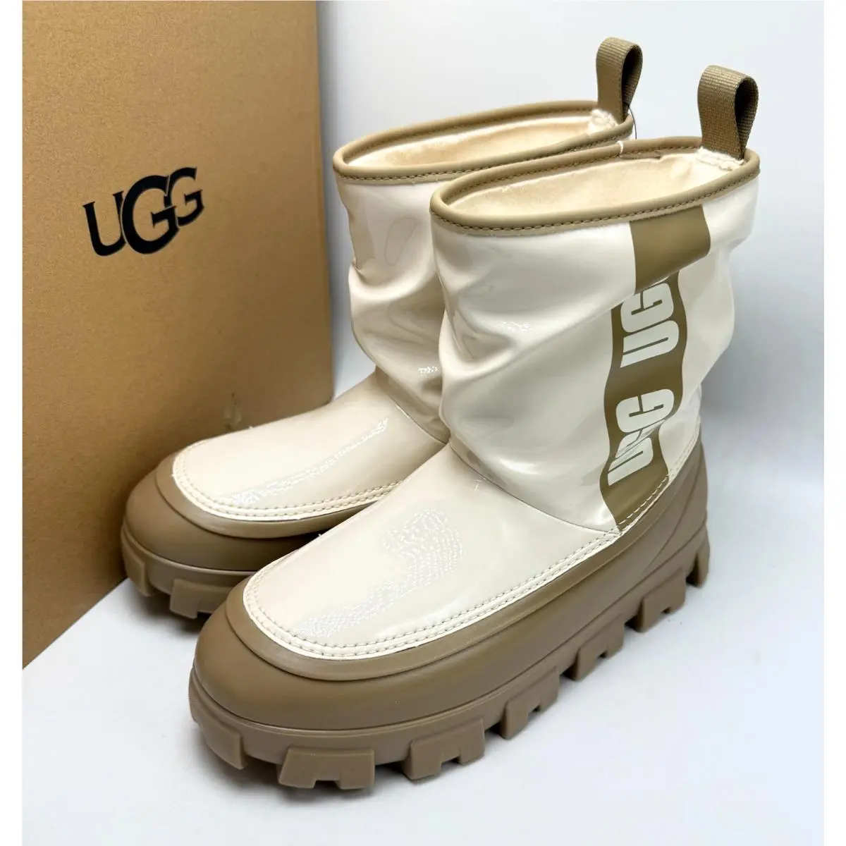 Ugg Classic Brellah Mini Boot Mustard Seed Jasmine Women`s 1144059-MSJS sz 8-10