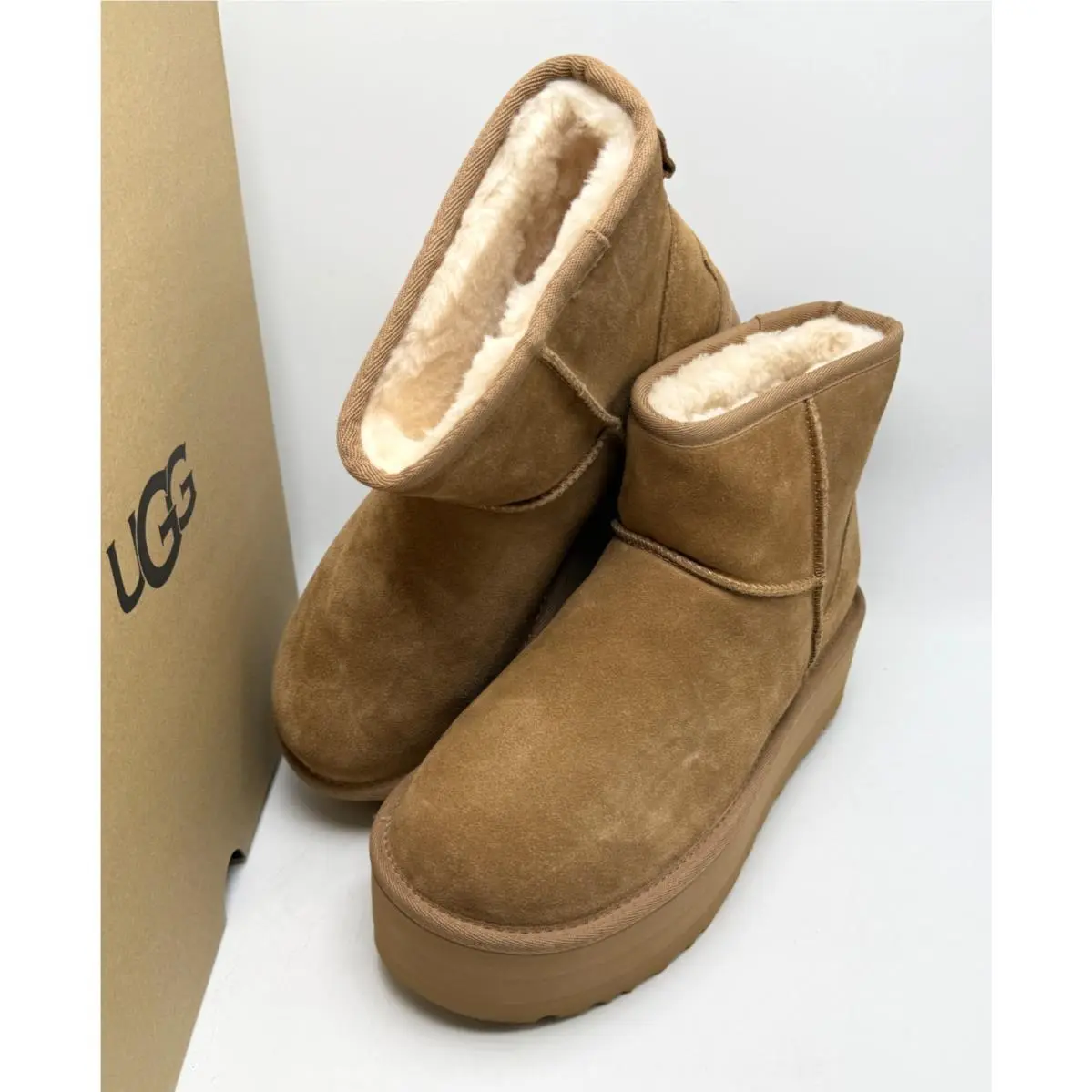 UGG shoes - UGG Classic Mini Platform Boot - 1134991CHE - Chestnut 11