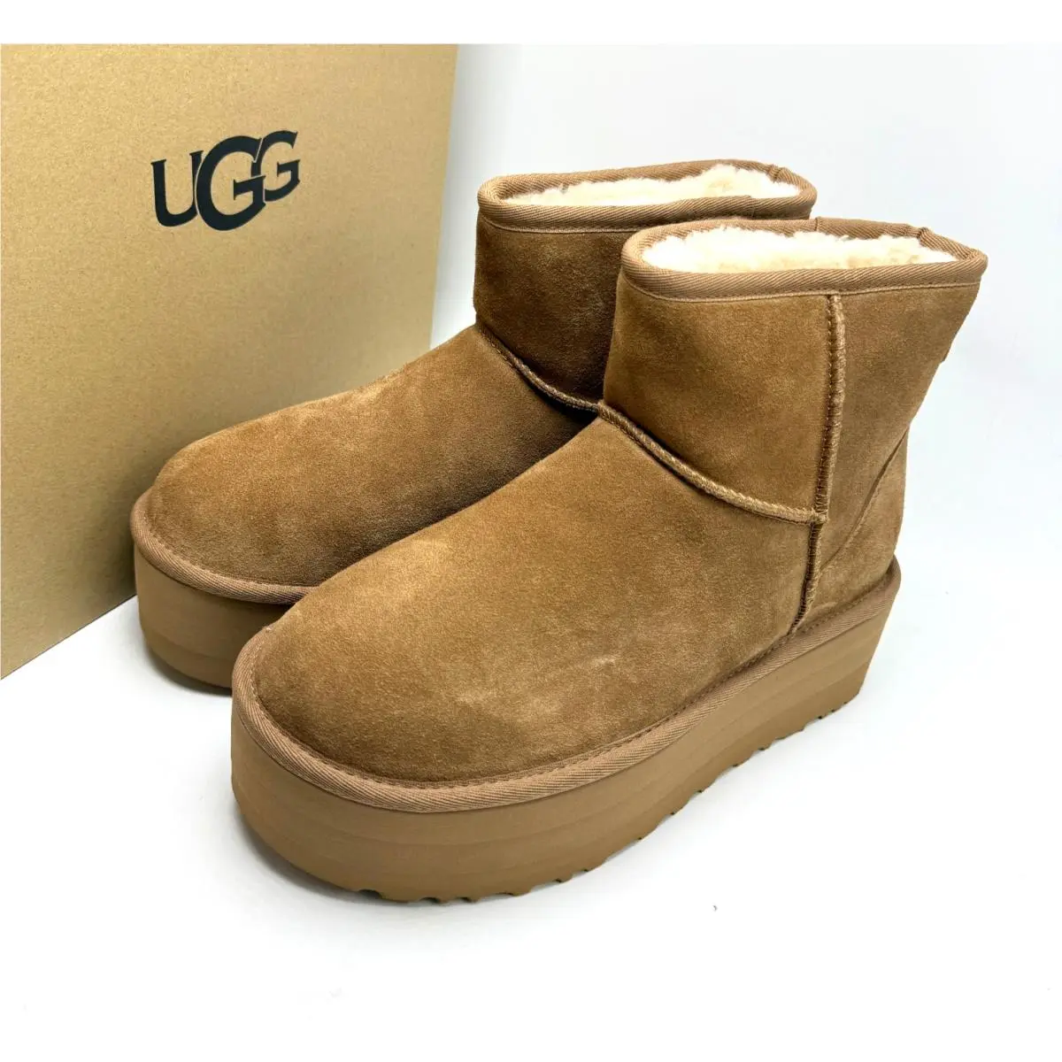 Ugg Classic Mini Platform Boot Chestnut Women`s 1134991-CHE sz 6-10