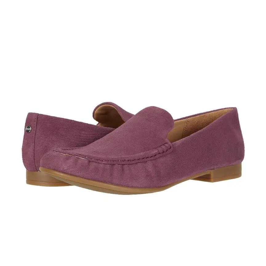 Ugg Vivian Suede Loafers Flats Bougainvillea Slip On Shoes Women Size 6