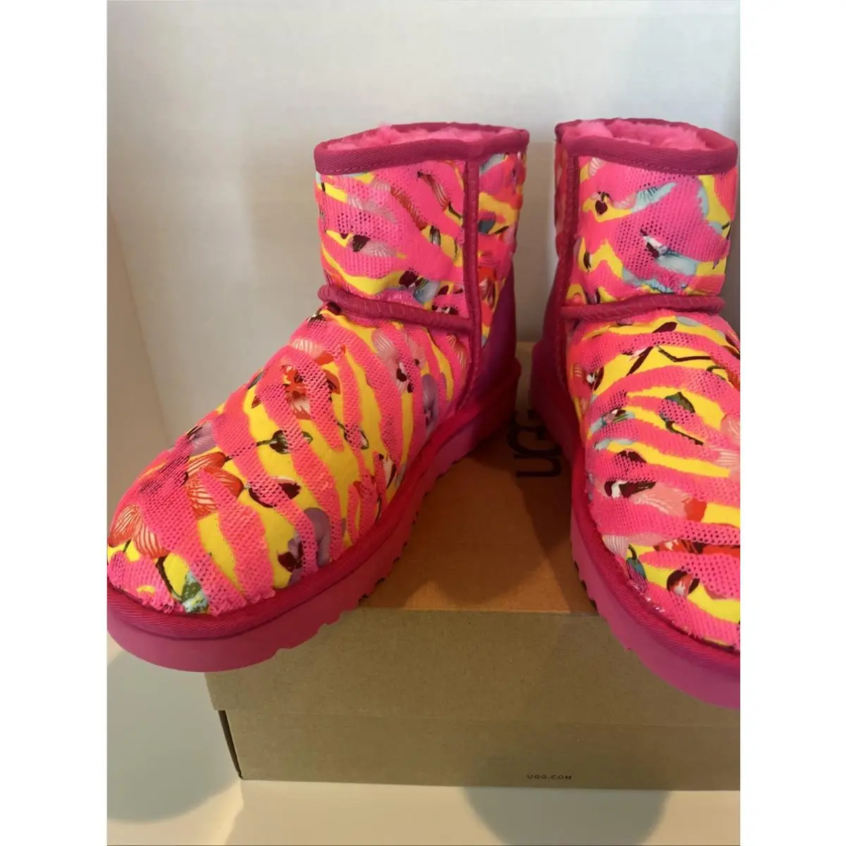 UGG shoes - Flowers - Flowers - Pink 1