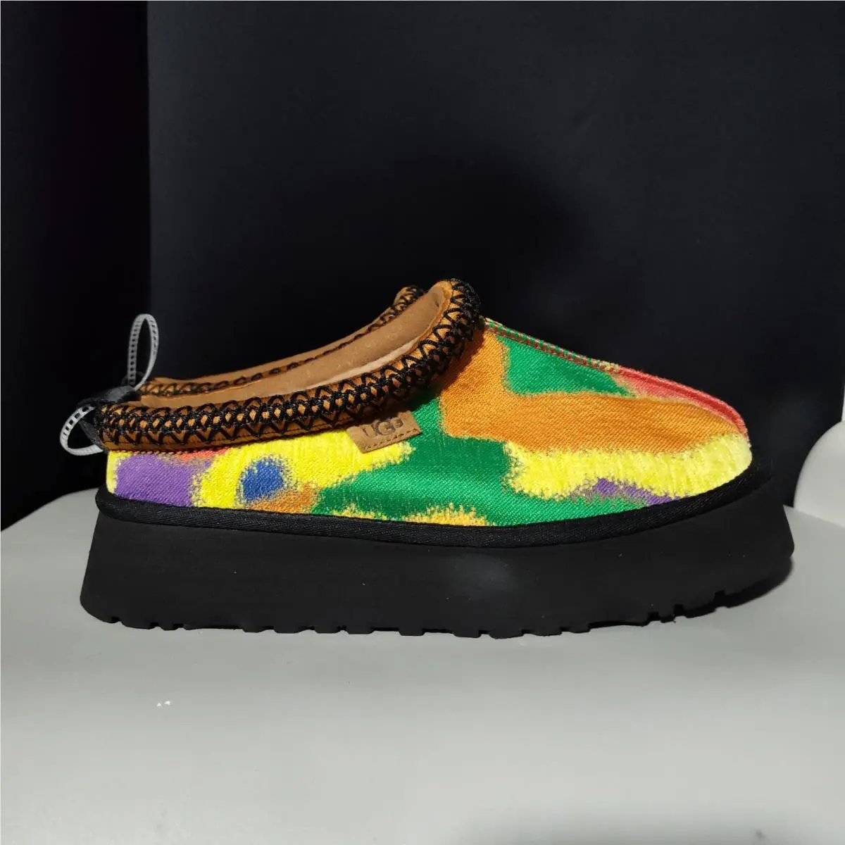 Ugg Tazz Pridepop Platform Slippers Mules Women`s Shoes Sz 8 Multi Color