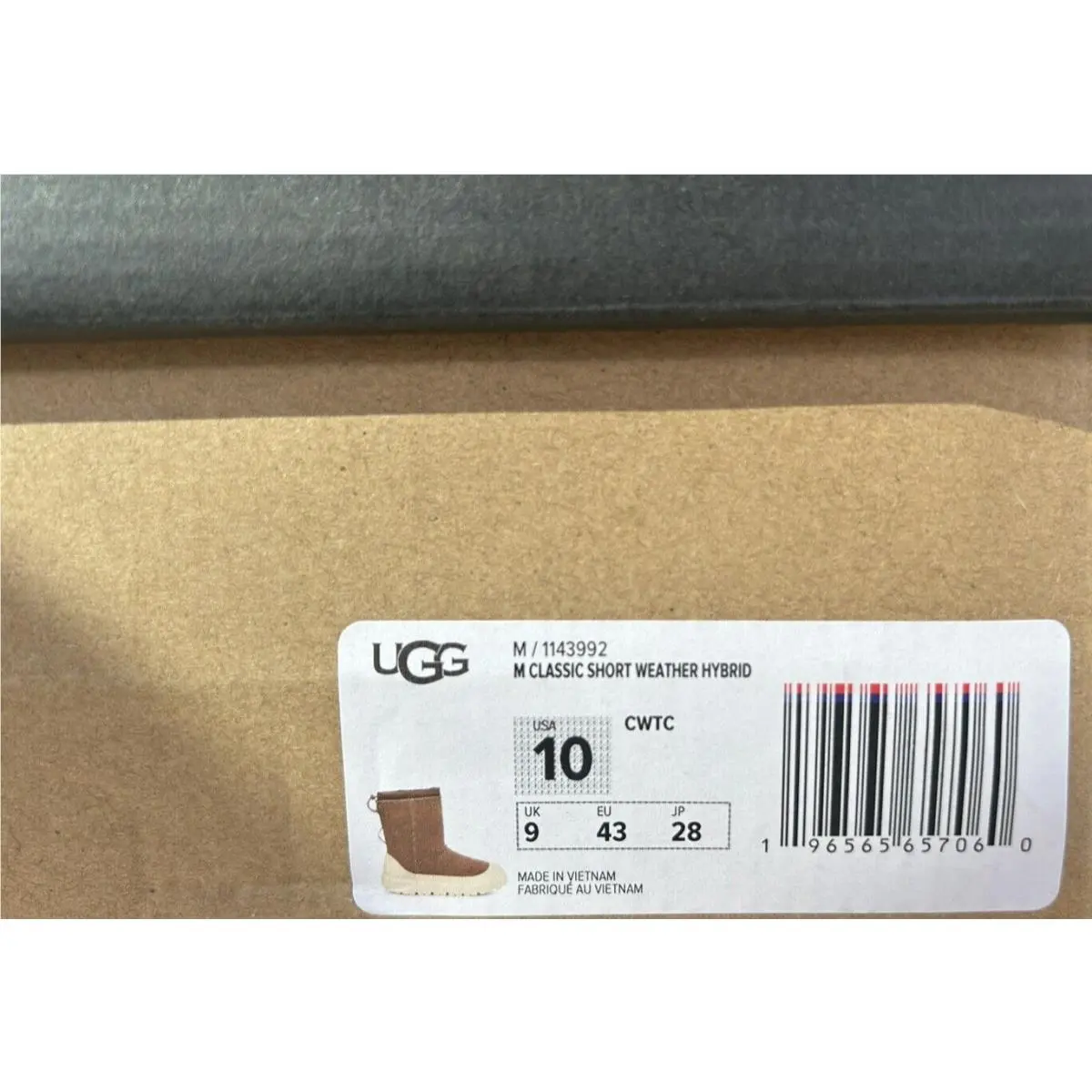 UGG shoes - UGG Classic Short Weather Hybrid Boot - Chestnut (UPC: 196565657060) 7