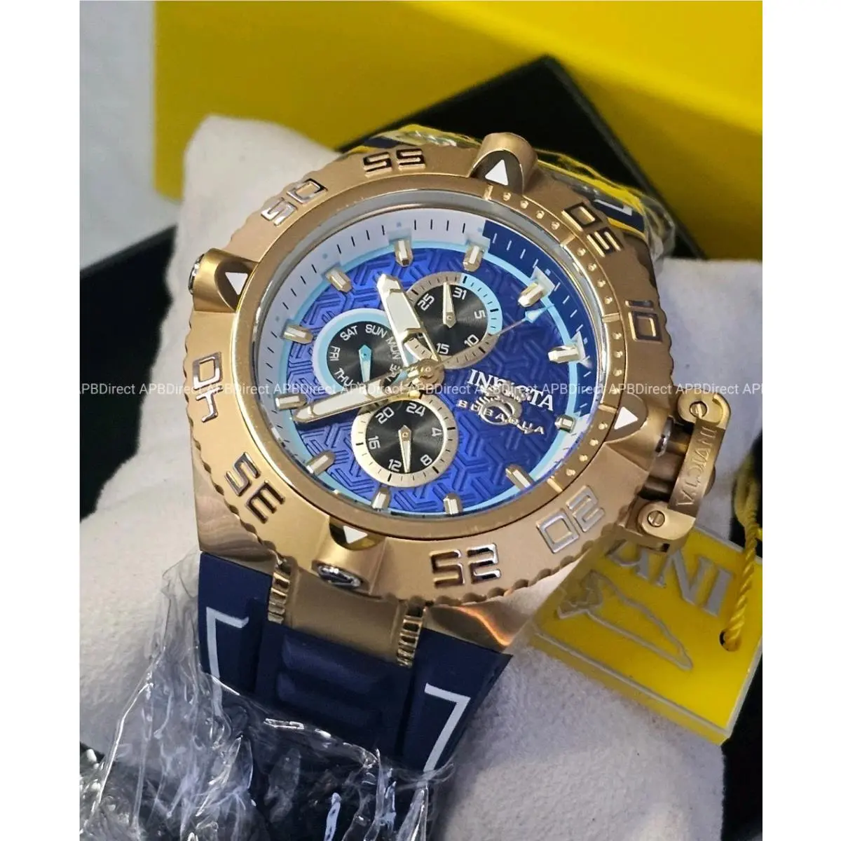 Invicta - Subaqua Noma IV - Multifunction Day Date Gold Plated Quartz Mens Watch