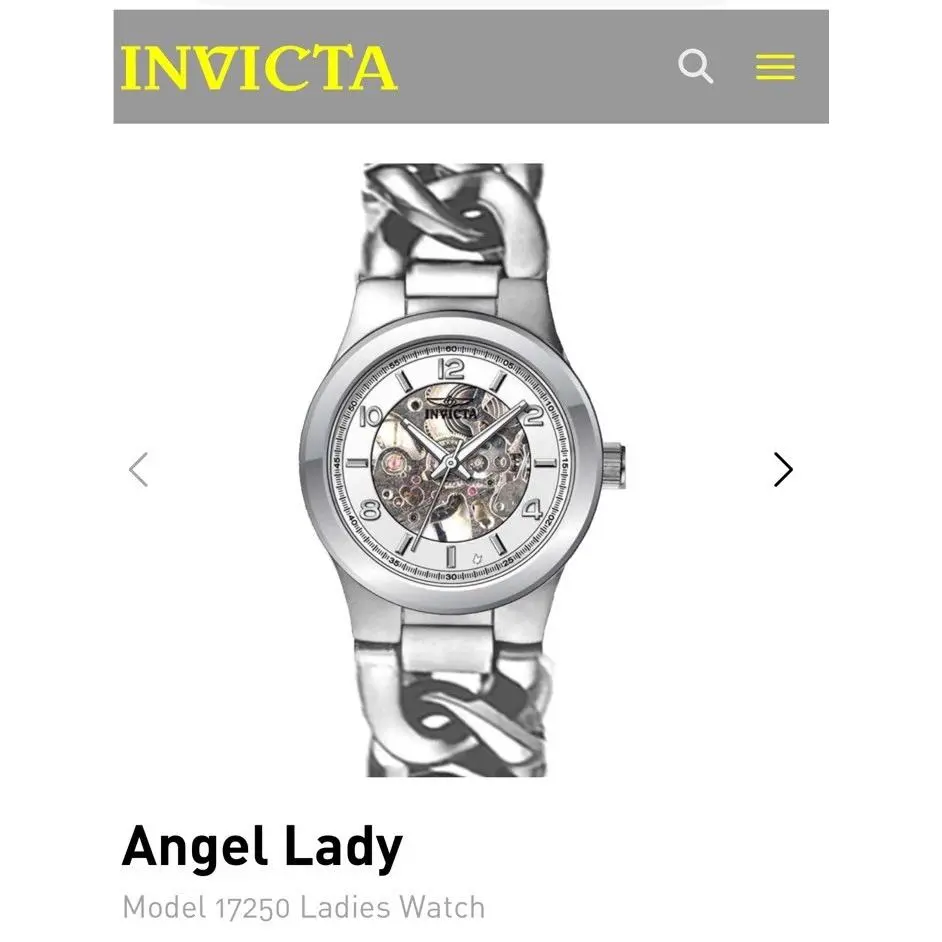 Women`s Angel Lady 17250 Watch 38 mm Stainless Steel Case by Invicta