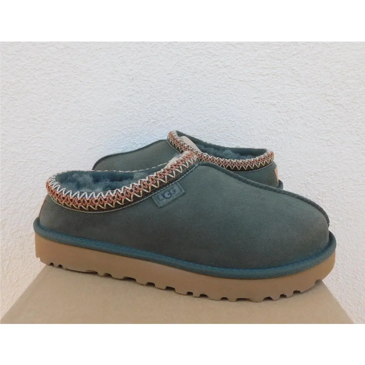 Ugg Tasman Regenerate Suede/ Sheepskin Slippers Shoes Women US 9/ Eur 40