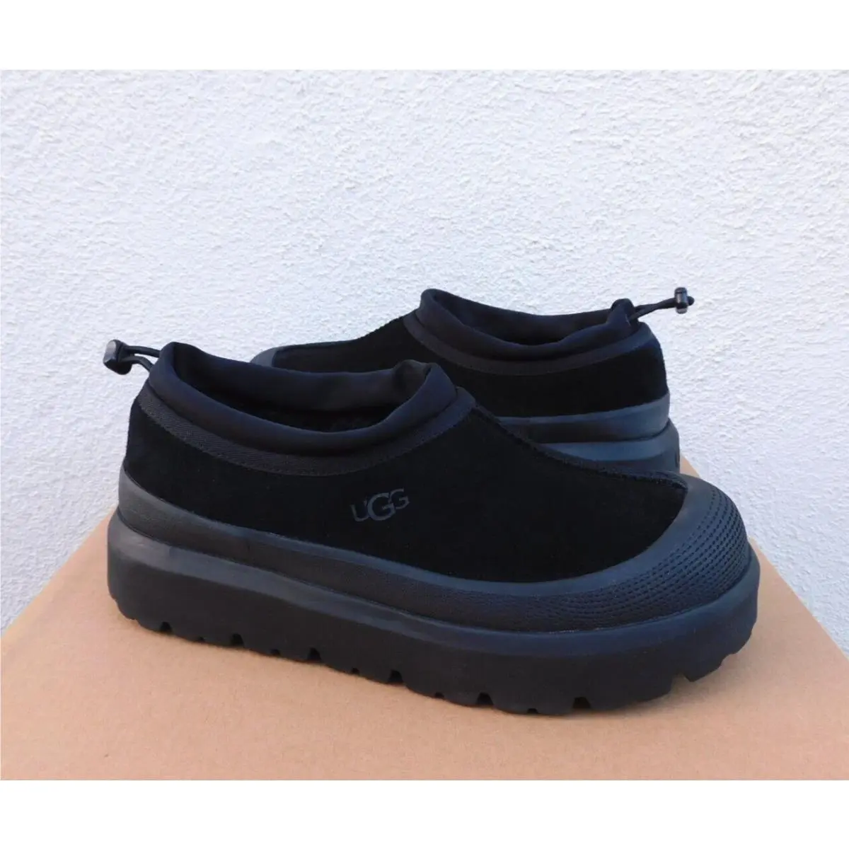 Ugg Black Tasman Weather Hybrid Waterproof Shoes Men US 8/ Women US 9