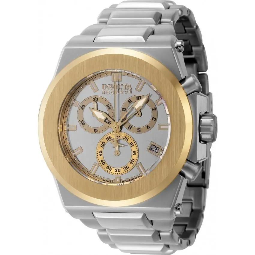 Reserve Akula Boy Model Mirror Dial Watch Quartz 50mm 45223 by Invicta