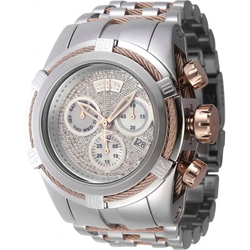 45919 Reserve Bolt Zeus 1.02 Carat Diamond Swiss Ronda Z60 Caliber by Invicta