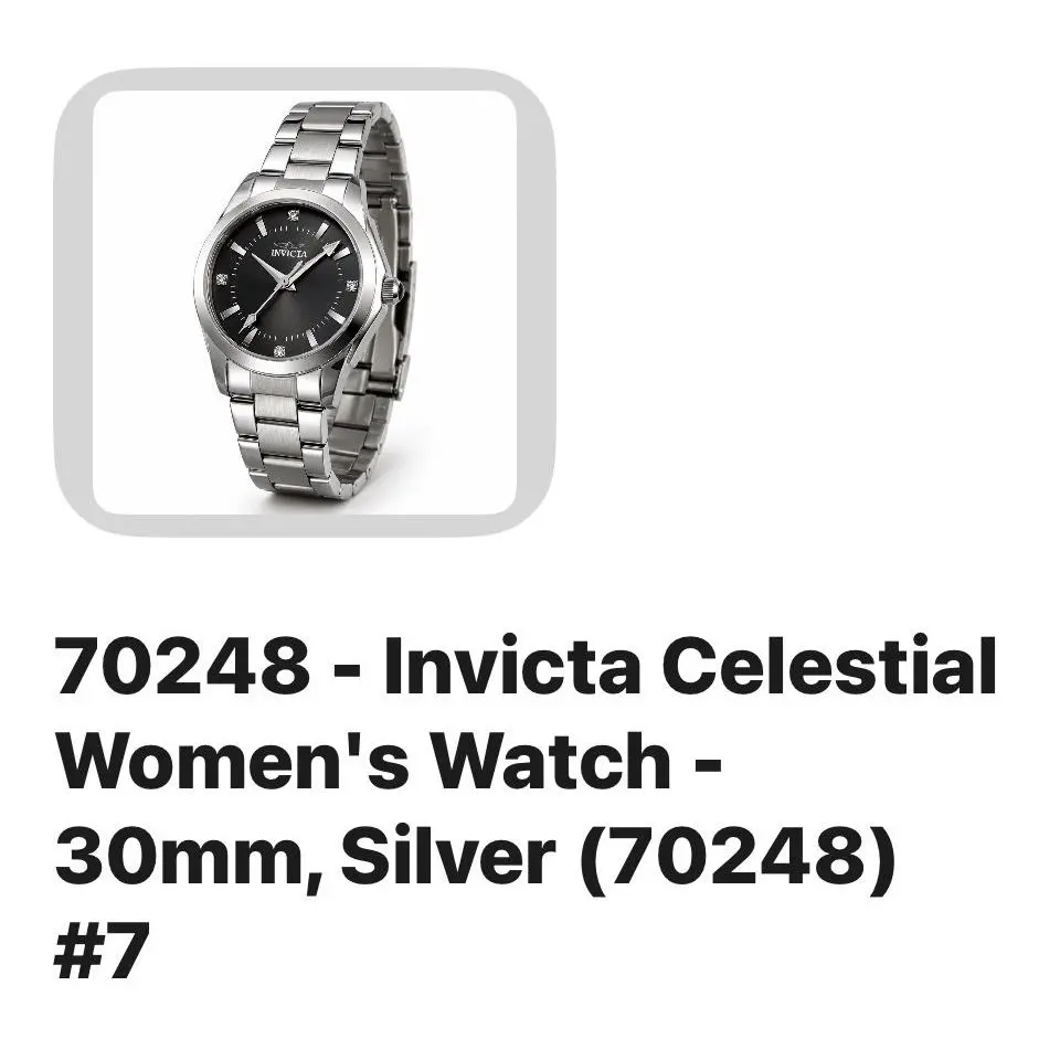 Celestial Women’s Watch 30mm Silver 70248 by Invicta
