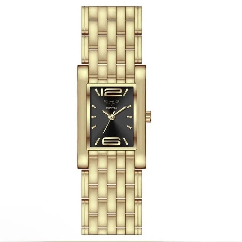 Specialty I  Women`s Gold Watch Model 69905 Black Dial 20.5mm by Invicta