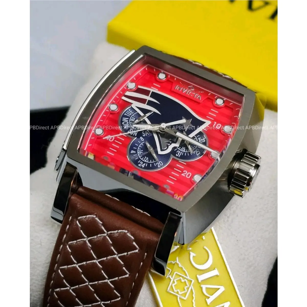 Invicta - Nfl England Patriots Diablo Limited Edition S1 Leather Mens Watch