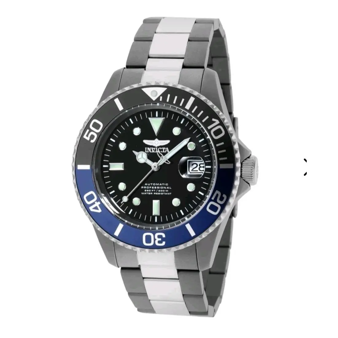 Invicta Pro Diver - Titanium Case Bracelet - Automatic 8-Slot Dive Mens Watch